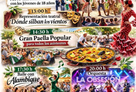 Los Blázquez celebrará el Día de Andalucía 2026 con teatro, paella popular y música en directo